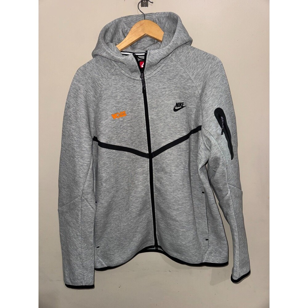 Mens L Nike Tennessee Volunteers Vols Team Issued PE Tech Fleece Full-Zip Hoodie